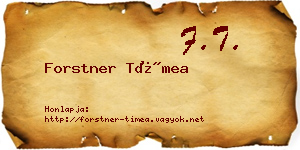 Forstner Tímea névjegykártya